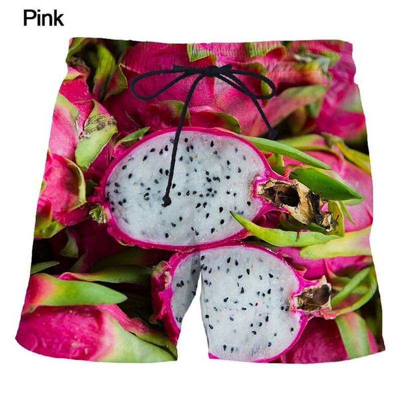 Holiday Hawaiian Men Beach Shorts 3D Print Fruit Watermelon Graphic Sport Shorts New Design Short Pants Personality Clothes