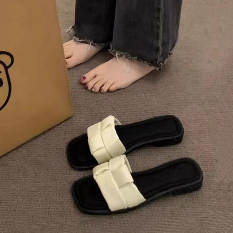 Fashion Shoes Woman's Slippers Shale Female Beach Slides 2025 Sabot Flat Summer Slippers Women Summer Shoes Shale Female Beach Slides Pa