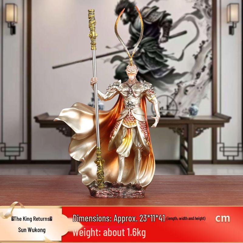 Black Myth Wukong Figurine - Great Sage, Victorious Buddha; Creative Gift for Living Room, Office, Desktop Decor.
