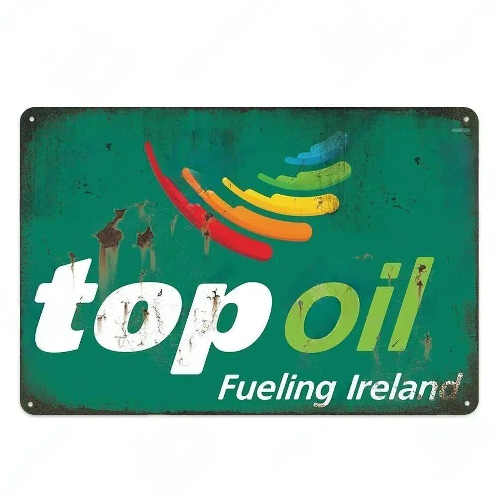 Engine Lubricate Oil Garage Wall Decor Metal Tin Sign Vintage Rusty Crafts Poster Signs Motor Car Shop Decor Tinplate Plaques