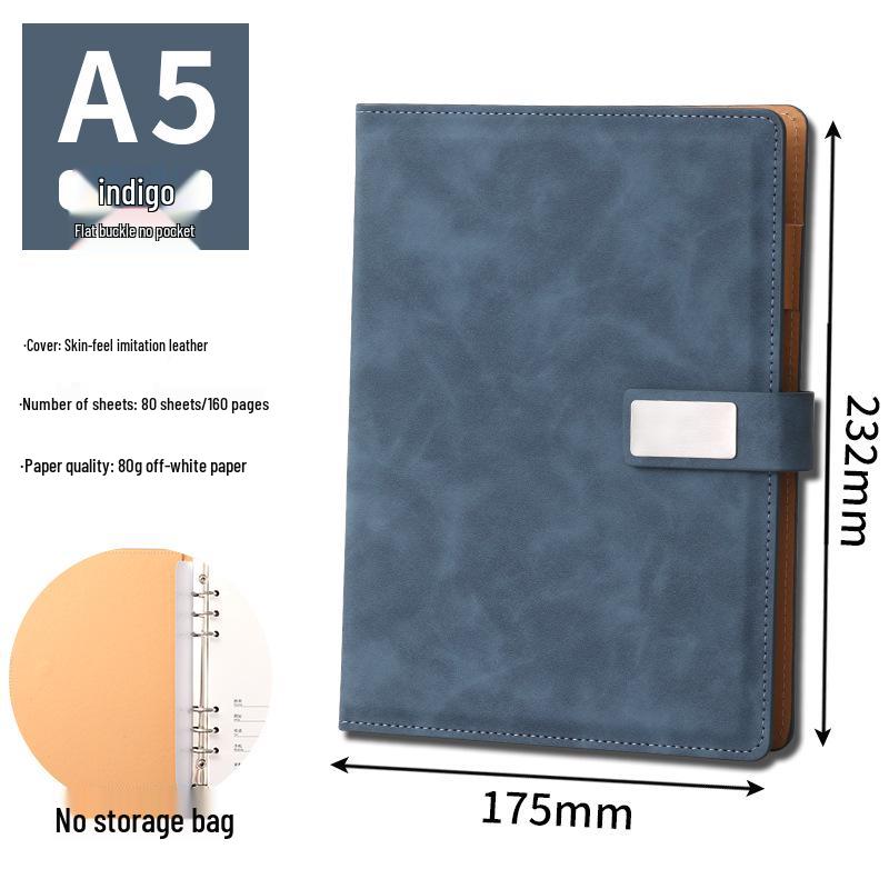 Custom A5 Loose-Leaf Business Office Notebook & Diary Set with Logo