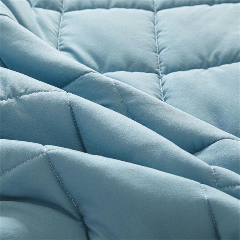 Five Sides Full Enclosed Mattress Pad Thicken Quilted Mattress Topper Noiseless Anti-Mite Breathable Mattress Cover Protector