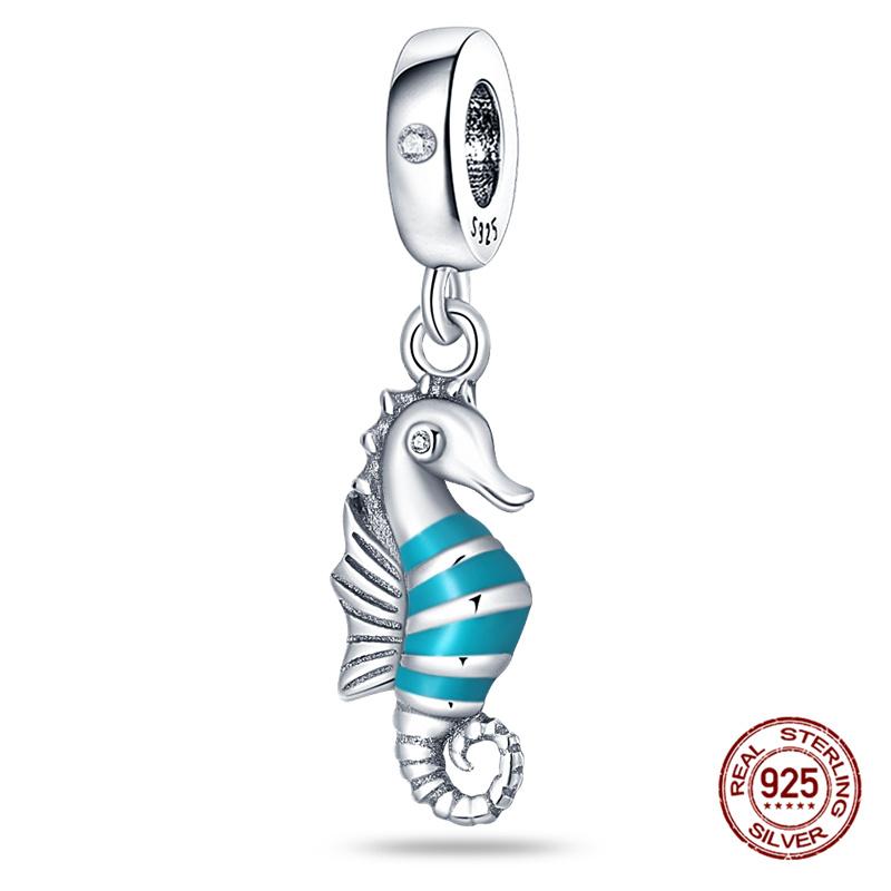 New In Original Charm Copper Ocean Series Sea Turtles Charms Beads Fit 3Mm Original Bracelet For Women Diy Fine Jewelry Gift