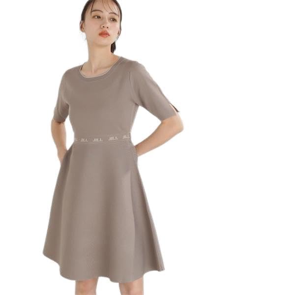 

by Jill Casual Лого Жаккард Расклешенное Мини Вязаное Бежевое [Jill Stuart] Платье, Платье, Женское, бежевый