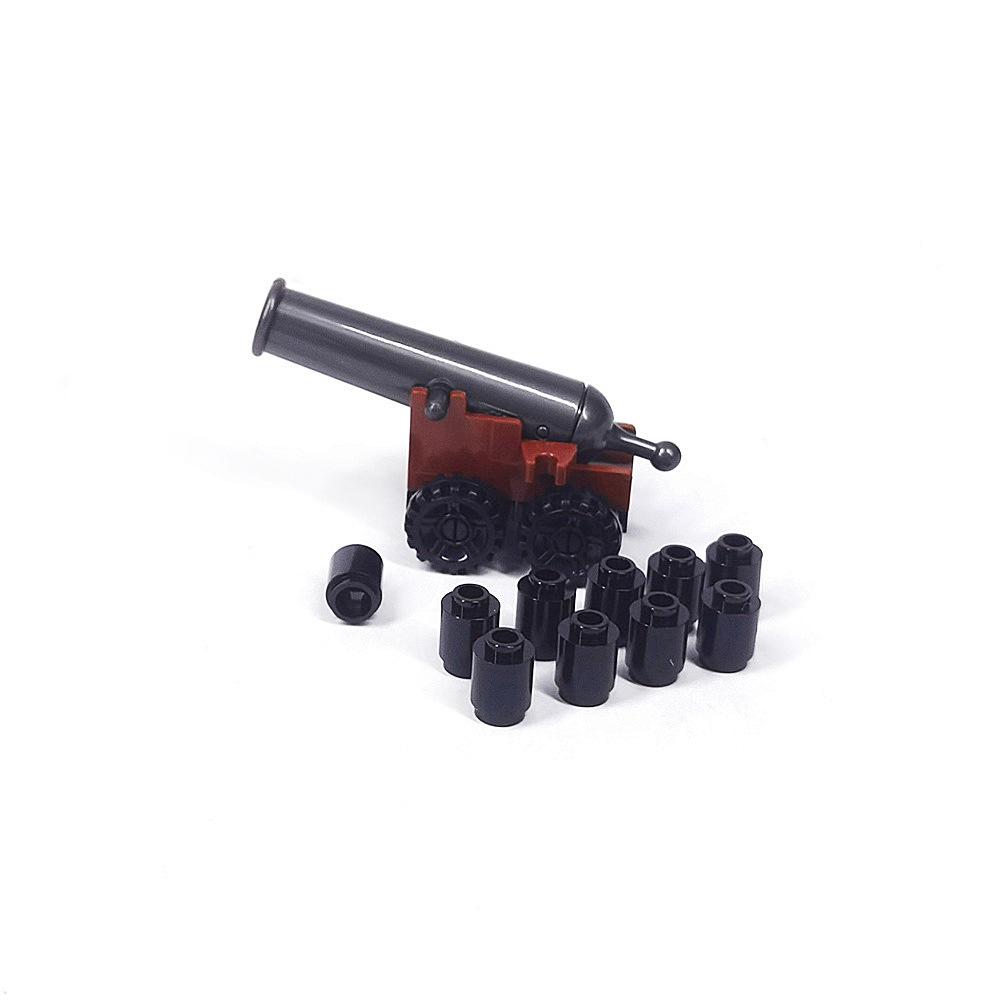 

Средневековый военный орудийный грузовик пушка солдат миниатюрный небольшой строительный блок пиратский корабль сцена орнамент игрушка