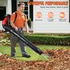 Backpack Gas Leaf Blower, 75.6cc 2 Stroke Engine, 850CFM, 200MPH, High Power Gasoline Leaf Blower, 2.3L Fuel Tank, Ergonomic Blower for Leaf, Sand,