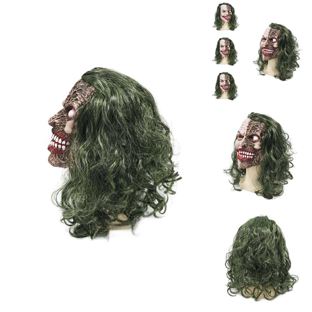 Latex Joker Head Mask With Large Eyes For Halloween Costume And Pranks