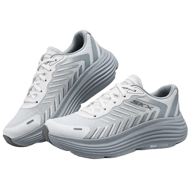 Skechers Go Comfortable Soft Durable Low Top Casual City Commuting Running Shoes Men Sneaker White Gray 220614-WGY