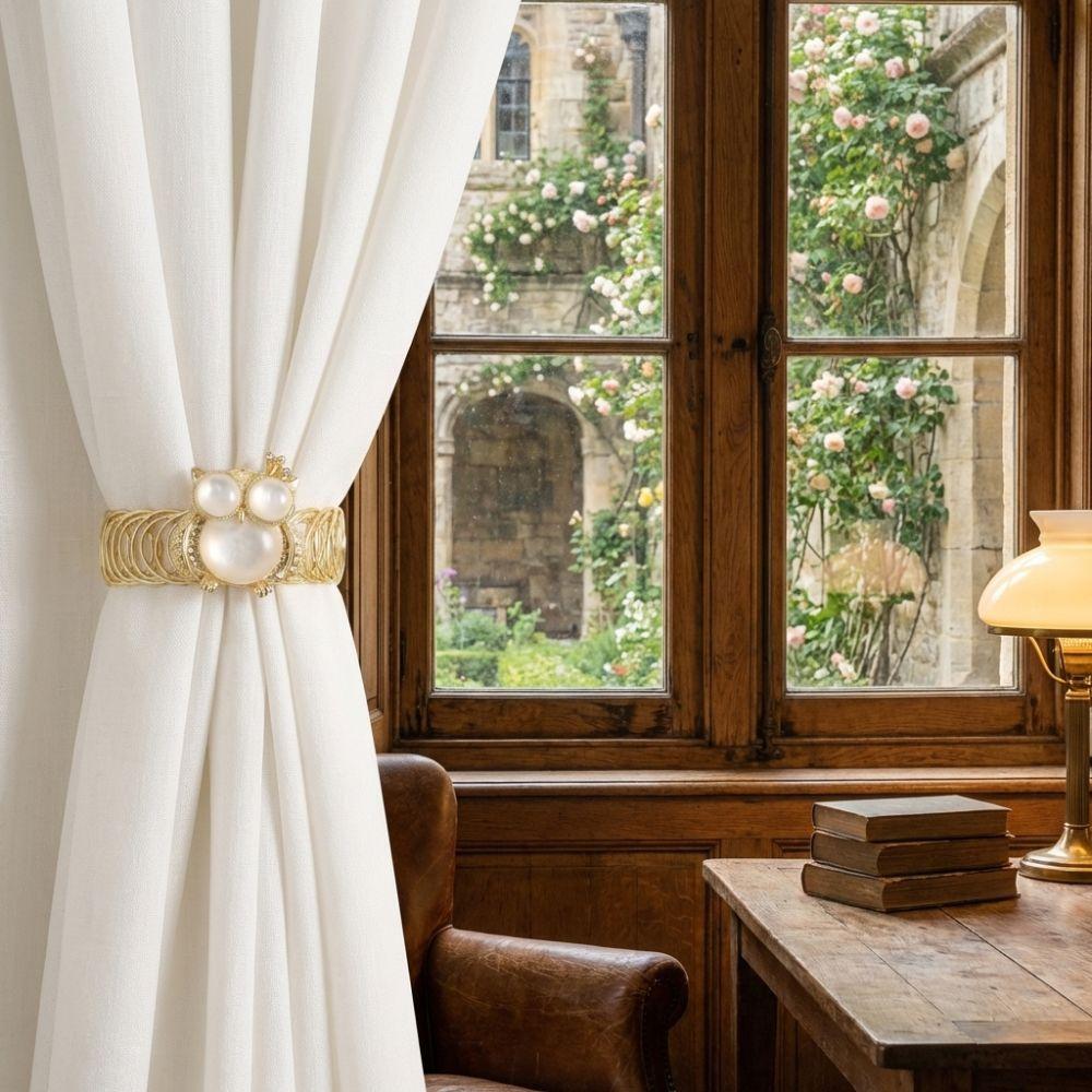 Luxury Bee Curtain Straps Clips Metal Curtain Holdbacks Stylish Curtains Tie Rope  Dining Room