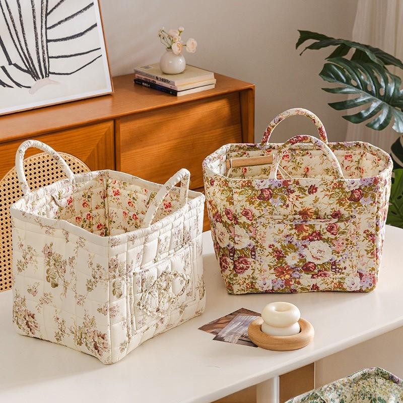 Cotton Foldable Underwear Storage Bag For Bedroom Desktop Organizer Small Space Dorm Room Use