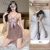 Sexy lingerie sexy perspective mesh small chest suspender nightgown hot passion open crotch free suit