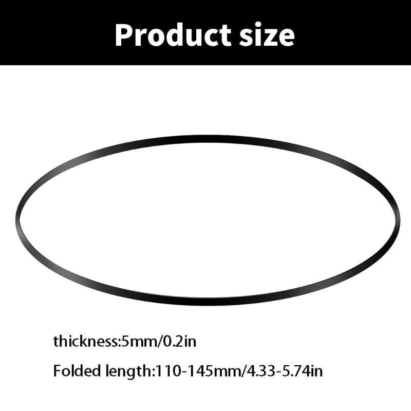 Pack Of 50 Cassette Tape Drive Belt Assortment Recorder Rubber Belts 5mm Width For Recorder Maintenance 110-145MM Fold