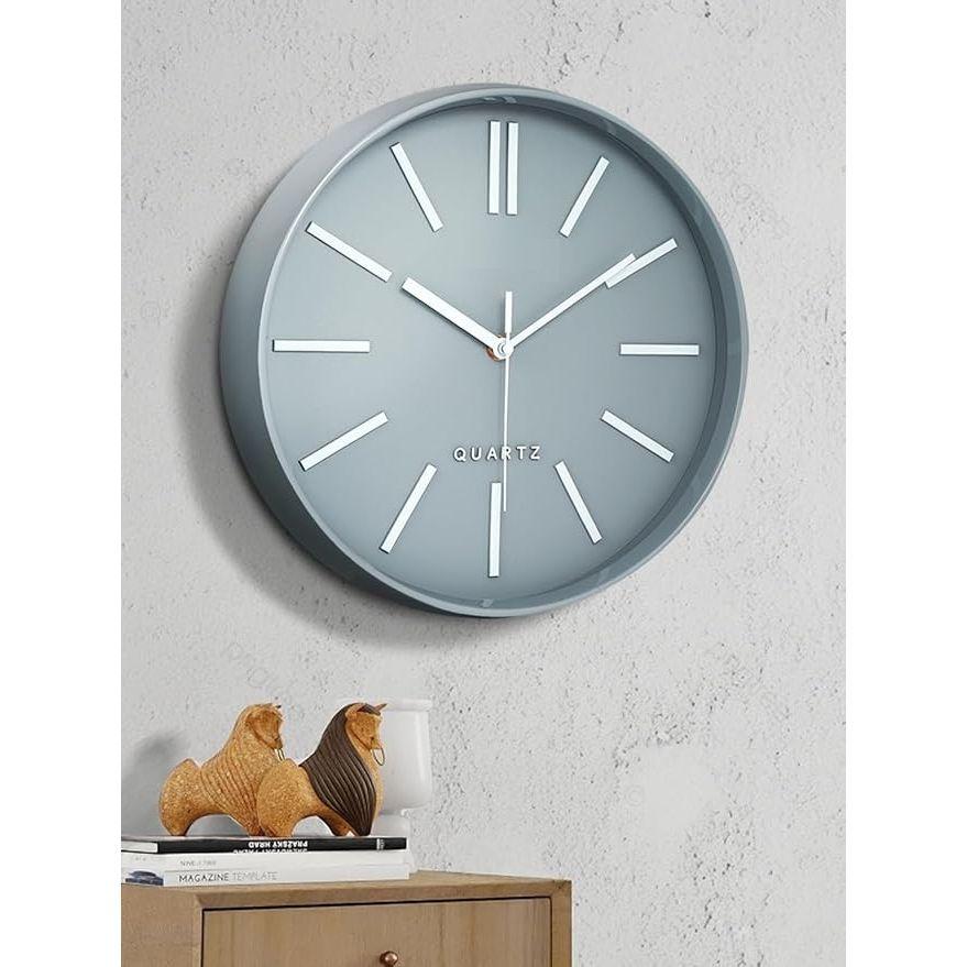 Luxury Finish Modern Wall Clock with Silent Non-Ticking Quartz Sweep Movement – 1pc|12 Inch|Decorative Analog Clock for Home