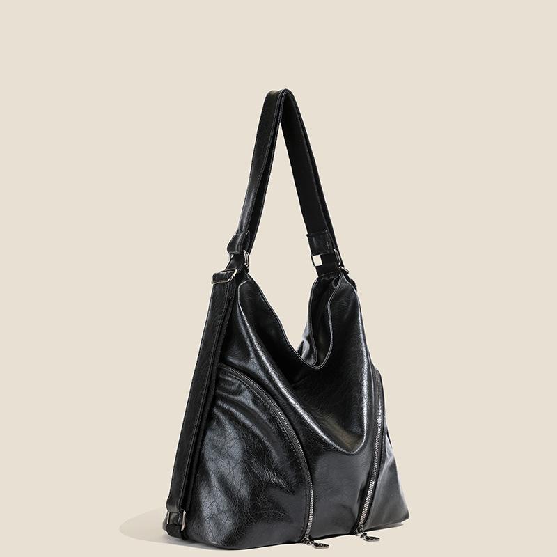 Einseitige Umhängetasche mit großem Fassungsvermögen, Freizeit-Reiserucksack, PU-Rucksack, Tragetasche