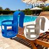 2/4pcs Multifunctional Pool Hanging Rack Plastic Beverage Drinks Holder Holds Cups Phone Sunscreen for Outdoor Pool Accessories