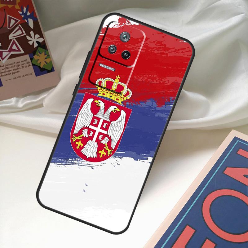 Flag of Serbia Serbian Case For POCO X6 Pro M6 X5 X3 M5s F3 F5 Xiaomi 14 Ultra 13 12 Lite 11T 12T 13T Pro Coque