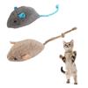 Random Color Portable for Kitten Plush Soft Cats Training Toy Simulated Mouse Catnip Toy Fake Mice
