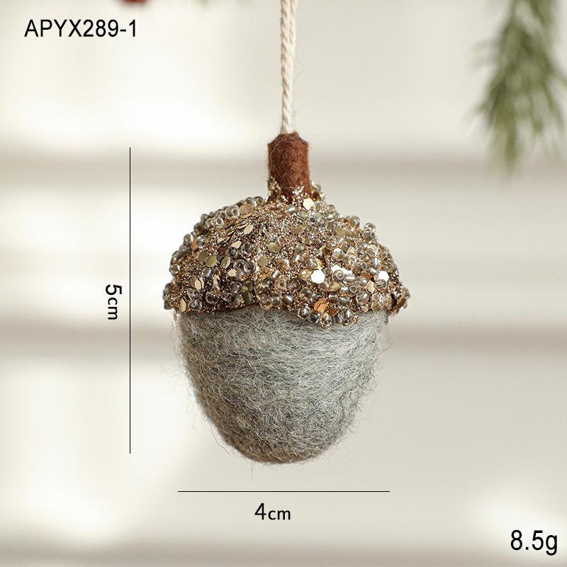 New Christmas Pinecone Felt Christmas Tree Pendant, Pendant, Christmas Atmosphere Set Decoration Items