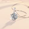 Smyoue 0.5-5CT D Color Zircon/moissanite Necklace for Women Sparkling Lab Diamond Pendant 925  Silver Wedding Jewelry