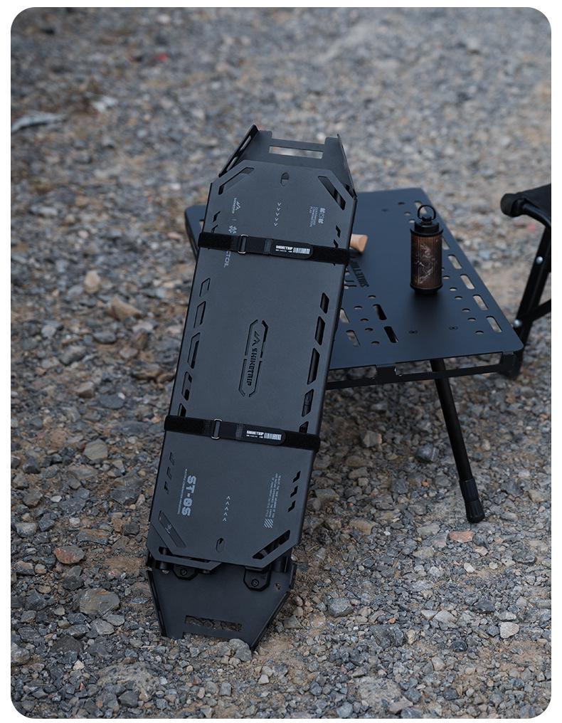 Mountain Fun Series 05 Expandable Tactical Camping Table: Portable, Folding, Storage-Ready, Aluminum Alloy.