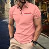 Men's Summer Leisure Culture Breathable Short Sleeved Shirt Top