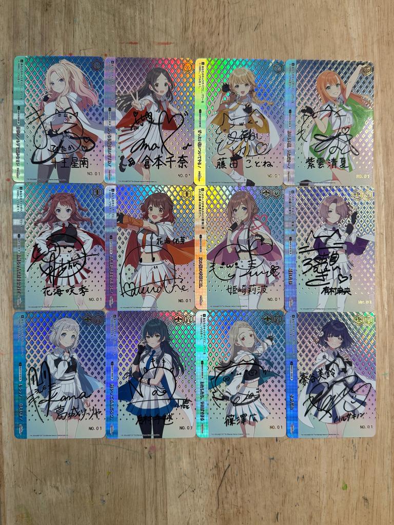 12pcs/set THE IDOLM@STER Diy Self Control Collect Signature Trading Flash Card Anime Cartoon Gift Toy Personal Signature