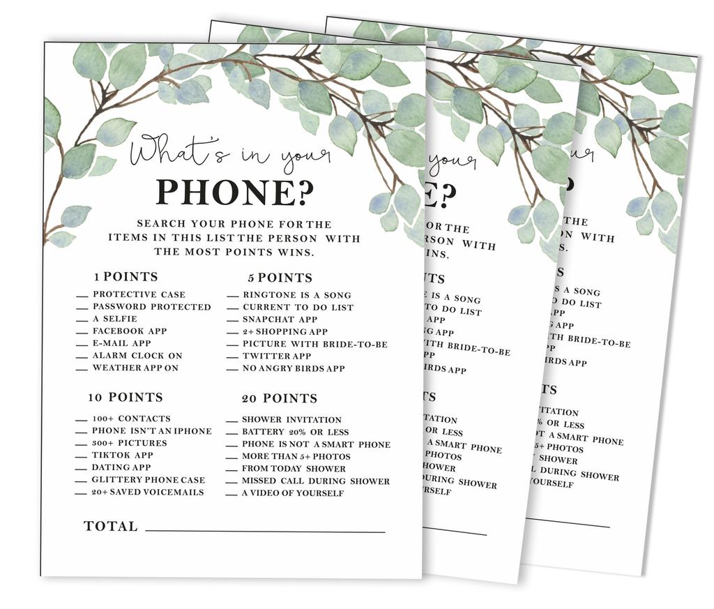 Inkdotpot Bridal Wedding Shower Bachelorette Party Bulk Blank Square Fill In Gift Ideas