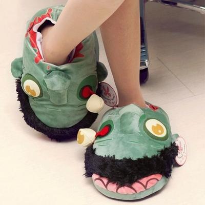 Pair of Horror Slipper Zombie Face Look Slippers