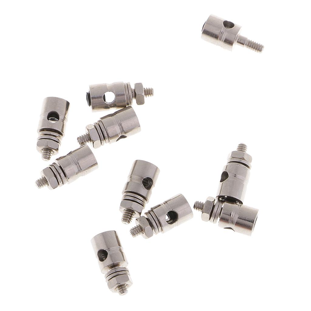 10 Pieces Linkage Stopper Adjustable Pushrod Connector Control Arm Servo RC