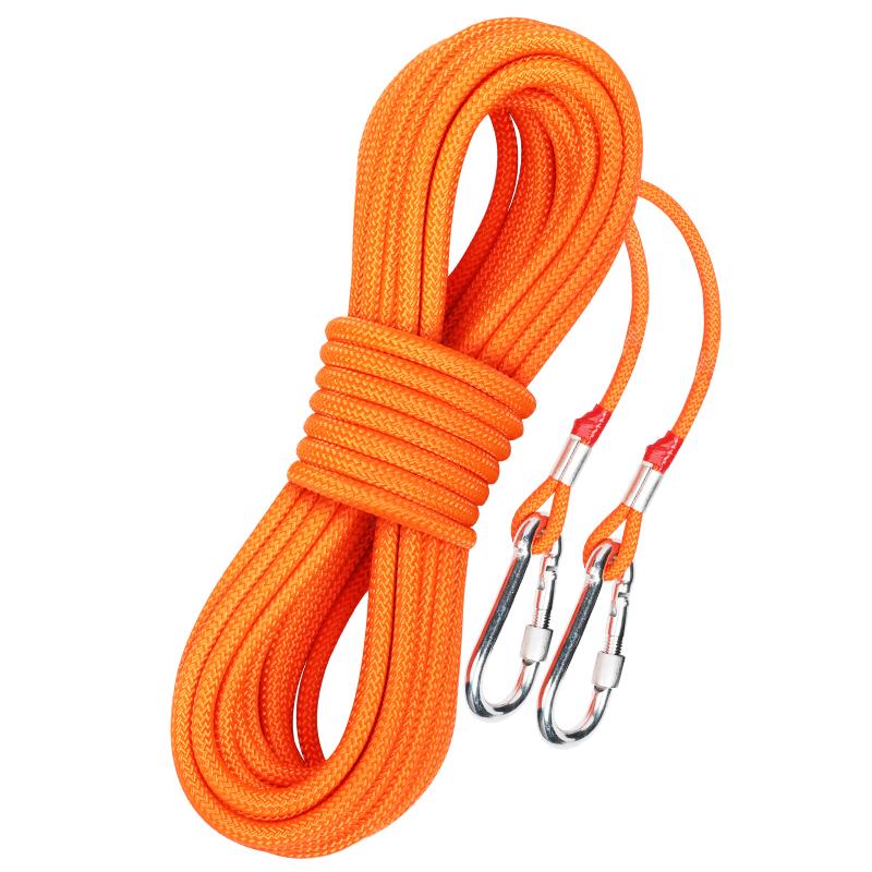 Outdoor Heavy-Duty Steel Core Drying Rope 8mm, 5m with Hooks