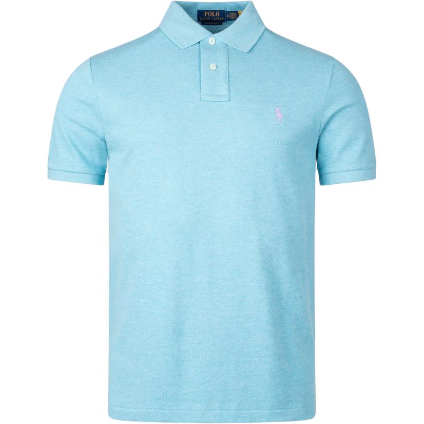 Polo Ralph Lauren Solid Color Casual Polo Shirt Men tops Blue 710680784-368
