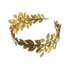 Handmade Pearl & Golden Leaf Bridal Hairpiece - Korean Wedding Headband Accessory