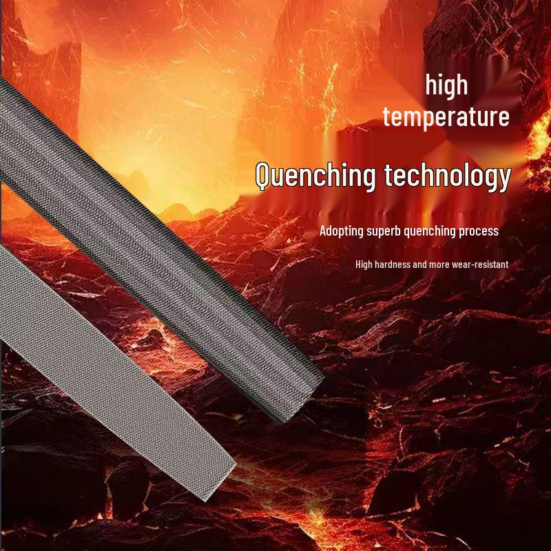 Steel Grinder File - Flat & Triangular Medium-Tooth Wear-Resistant Metal File