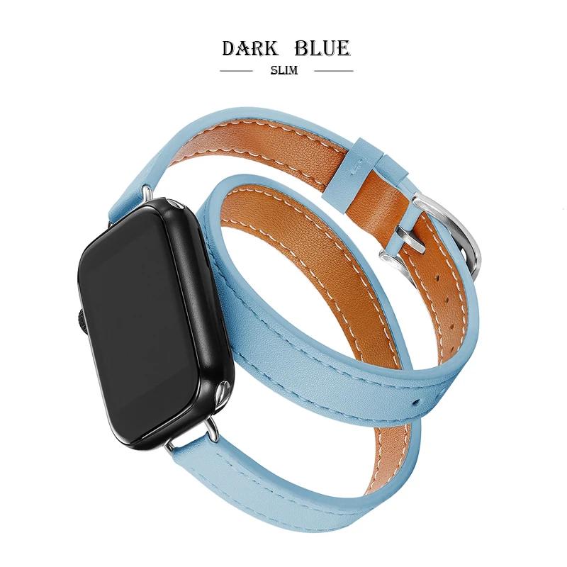 Leather Strap for Apple Watch Band 49mm 41mm 45mm 40mm 44mm Correa For IWatch Series 9 8 7 6 SE 5 4 Ultra 2 Replacement Bracelet
