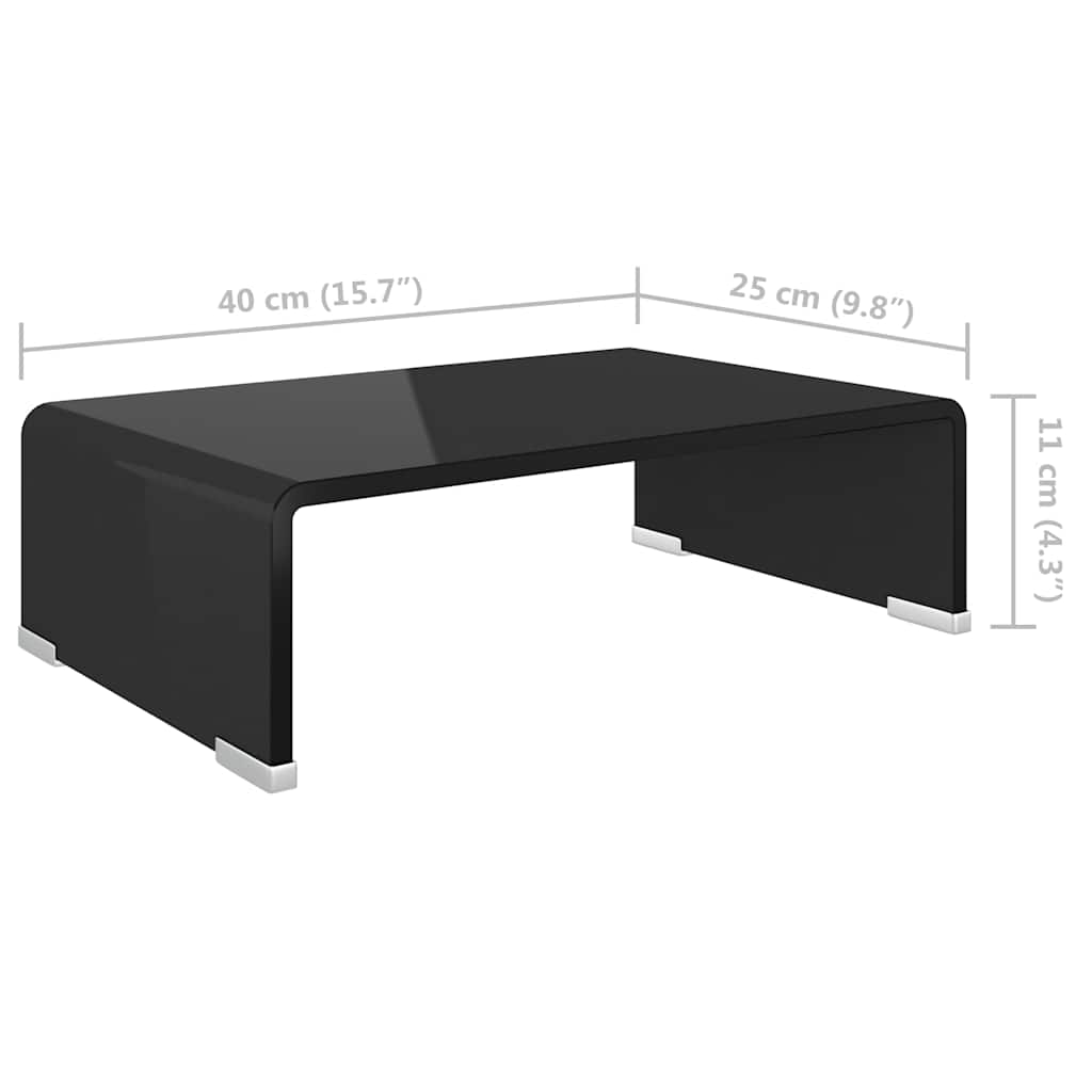 Vidaxl Glass Monitor / TV Stand 40X25X11 Cm