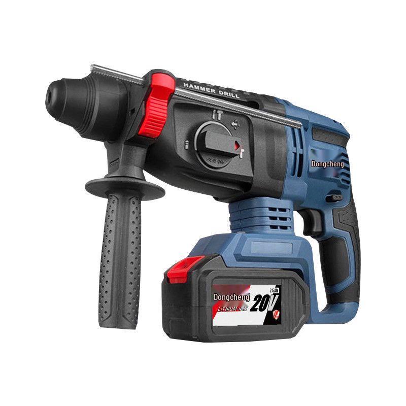 Dongcheng Brushless Power Tool Combo: Rechargeable Lithium Battery Hammer, Electric Drill, Wrench, and Angle Grinder.