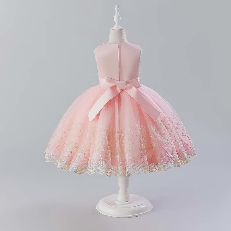 Sommerliches Prinzessinnenkleid für Mädchen für Auftritte und Laufsteg