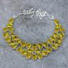 Citrine Gemstone Handmade 925 Sterling Silver Jewelry Necklace 18" M-329