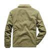 Winter Casual Herren Samt Verdickt Revers Militär Baumwolle Mantel Lose Lammwolle Baumwolle Mantel