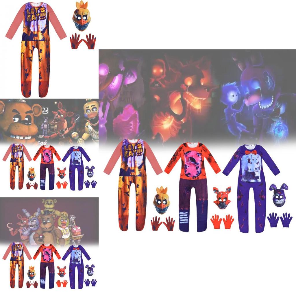Five Nights At Freddys Kinder Cosplay Kostuum Met Polyester Stof Voor Feesten