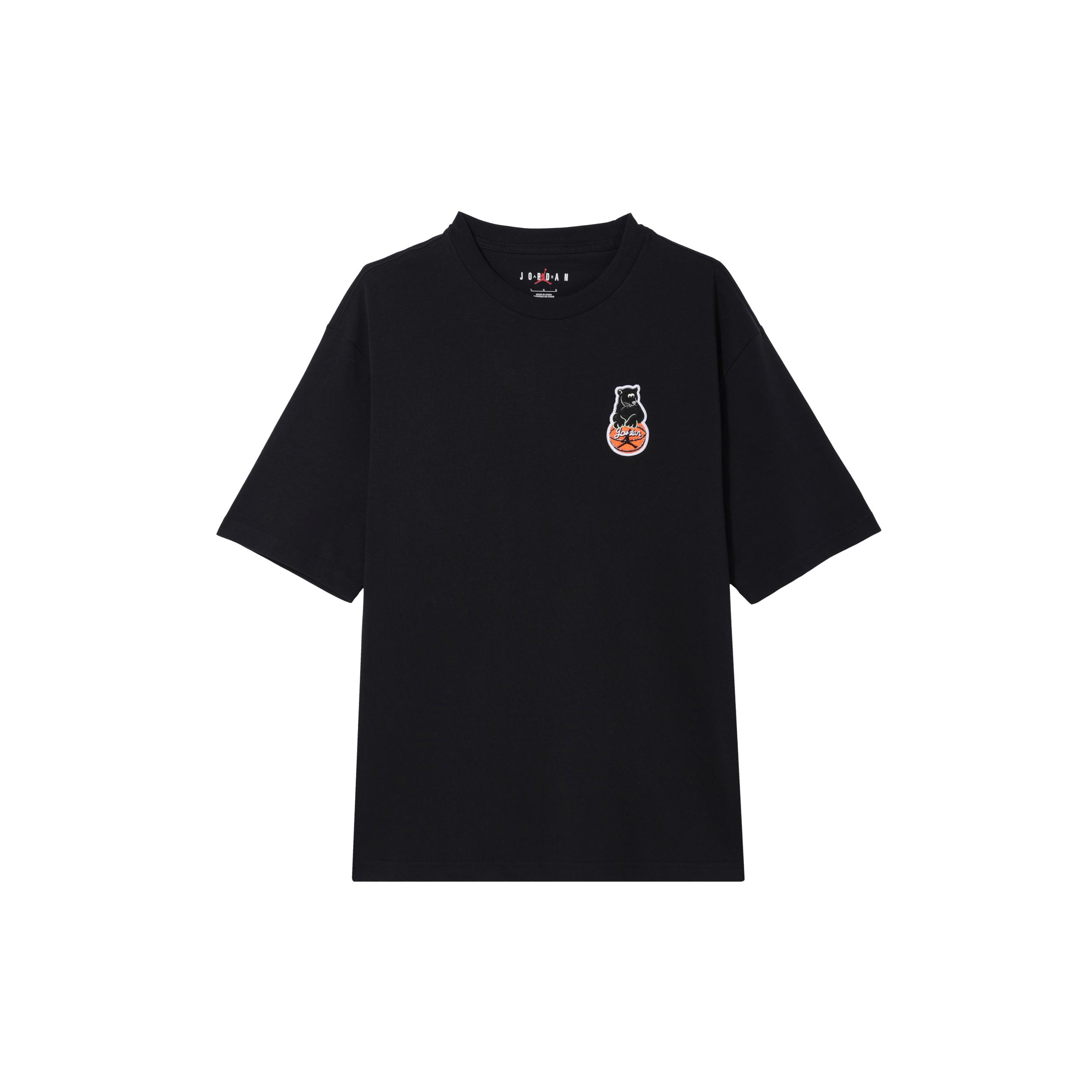 Мужские футболки Jordan Черные с круглым вырезом Средние HM4898-010 2XL