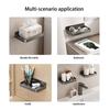 Bathroom Mobile Phone Holder Toilet Foldable Tray Punch-free Wall-mounted Storage Rack Bedside Dormitory Shelf