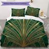 Biancheria da letto con motivo a linee Art Déco Set piumone Copripiumone Federa Decorazione per la casa Regalo di compleanno (1 * copripiumino + 2 * federe senza imbottitura)