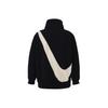 Nike Reversible Fleece-Lined Thick Casual Jacket with Large Logo Women Jacket Black DC5138-010
