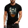 The Laughing Void Skull Clown Horror T-Shirt Mens Womens Tees Top – Creepy Graphic Tee for Halloween,
