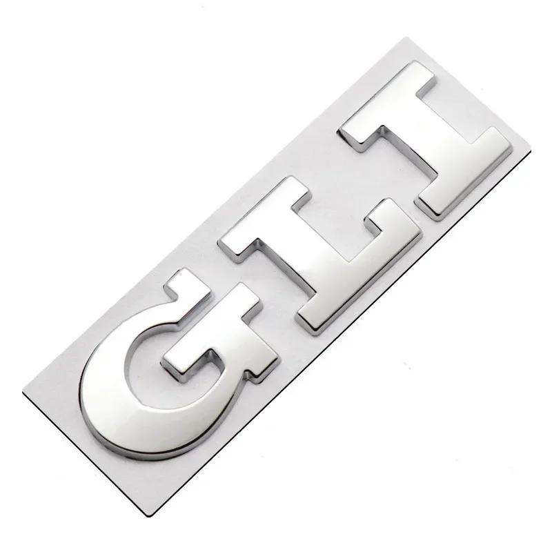 3D Metal TSI TDI GTD GLI Rear Trunk Car Emblem Badge Decals Auto Sticker For VW Volkswagen Polo Golf Passat Jetta Scirocco MK4