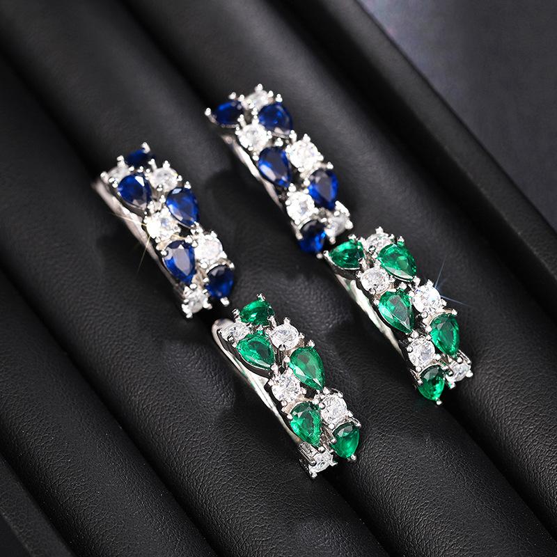 Water Drop Ear Buckle Girl, High Luxury Exquisite Jewelry, Evening Dress Lady Temperament Accessories