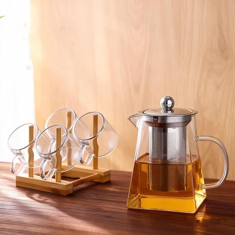 Thickened Heat-Resistant Glass Tea Infuser Teapot