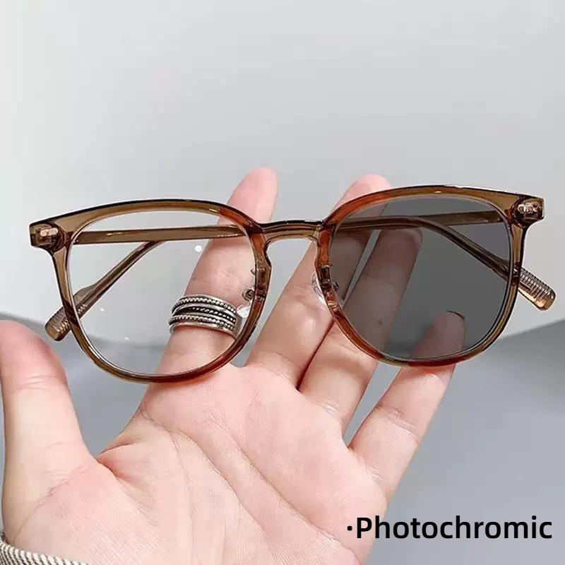 New Blue Light Blocking Near Sight Glasses Vintage Classic Women And Men Full Frame Myopia Glasses That Change Color In Light
