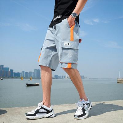 Shorts Herren Sommer All-Match Kordelzug Fünf-Punkt-Hose Lose Gerade Overalls Jugend Kurz